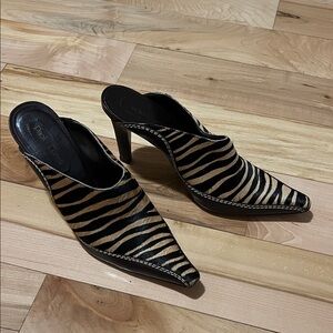 Paolo Corelli Zebra Print Women's Mules